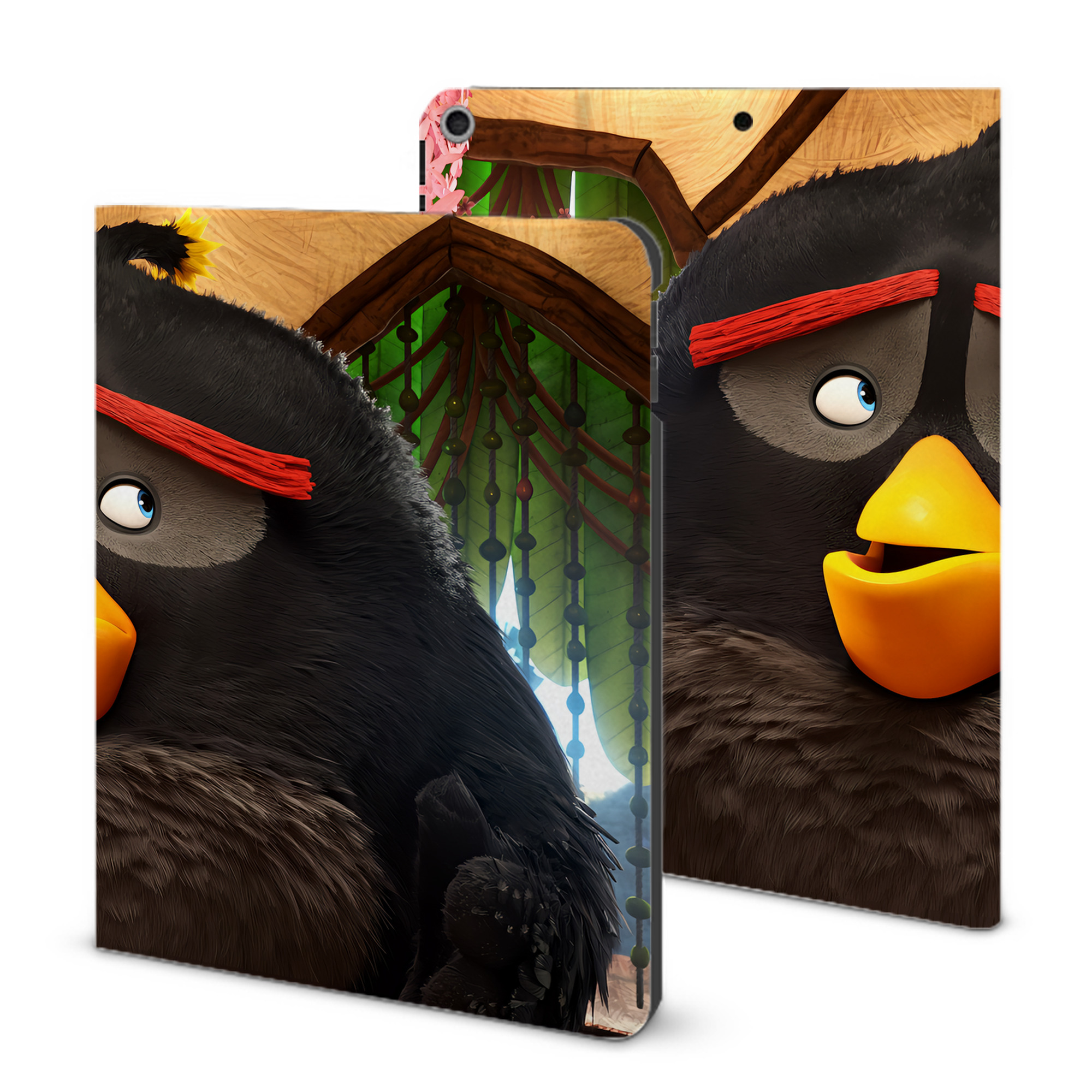 （画像用） Angry Birds アングリーバード IPad ケース ブック型 PUレザー TPU 耐衝撃 軽量 薄型 ペン収納なし 全面保護 IPad 各モデル対応